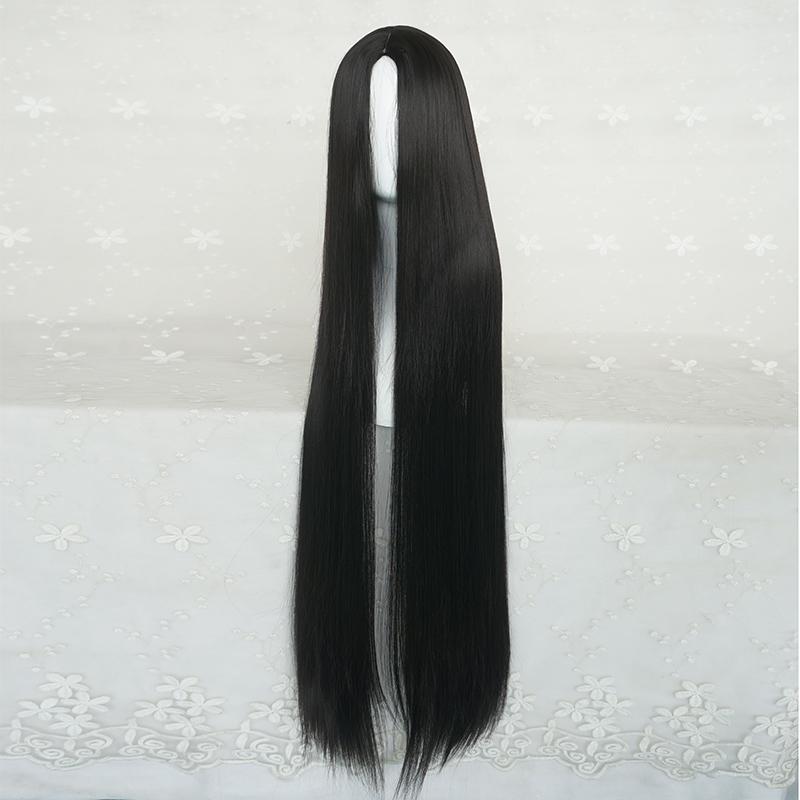 Lolita long straight hair natural black wig WS1222