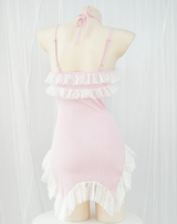 Pink Suspender Dress PA10196