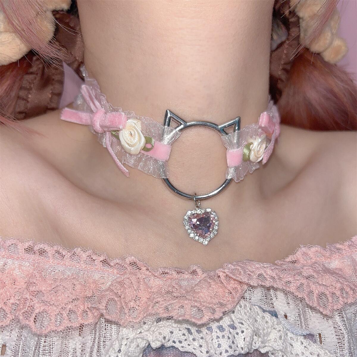 bow cat collar S010