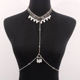 Rhinestone necklace C001