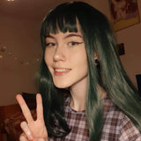 Lolita Dark Green Long Wig WS1048