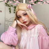 Lolita Golden-Yellow Long Curly Hair Wig  WS1067