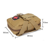 1000D Nylon Tactical MOLLE Pouch for Dog Harness Vest