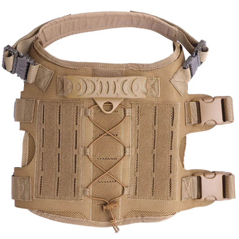 Heavy Duty Nylon Tactical Service Dog Harness - Ideal for Dog Training, No-Pull Design