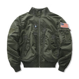 Air Force MA-1 Style Flight Jacket Tactical Stand Collar Jacket
